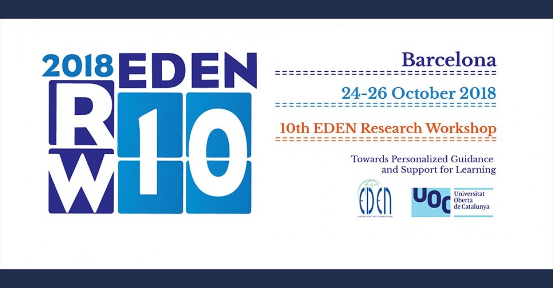 EDEN research workshop: Personalized Guidance and Support for Learning